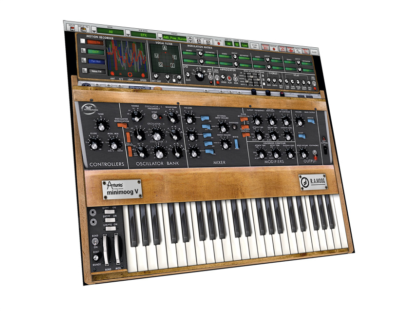 The Minimoog V now has a rack's worth of extra features.
