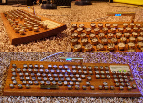 Wooden keyboard