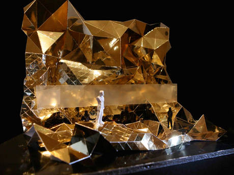 Kanye west gold stage