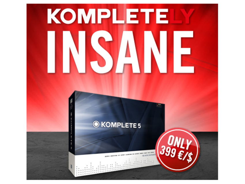Komplete 5 is currently available at a bargain price.