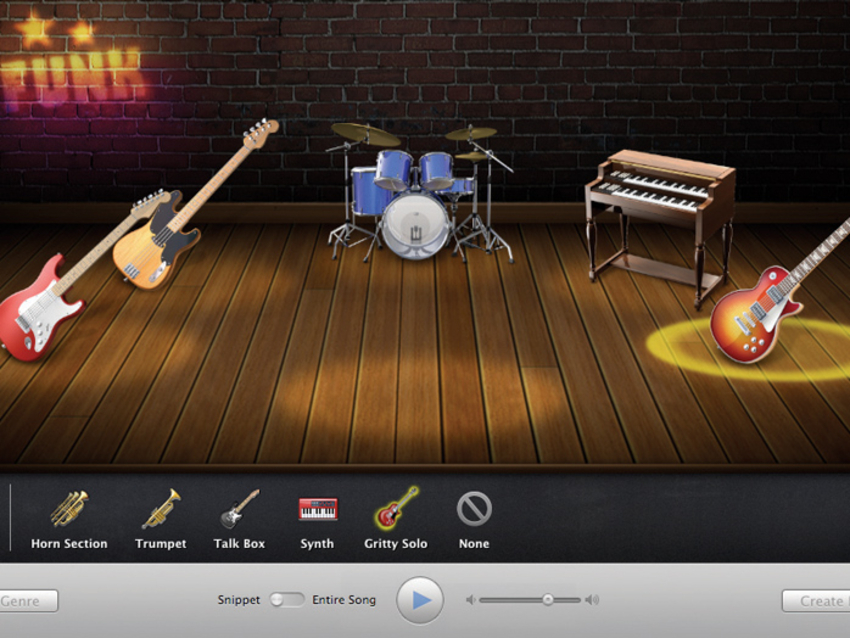 If you're a beginner, the Magic GarageBand wizard is an easy place to start.