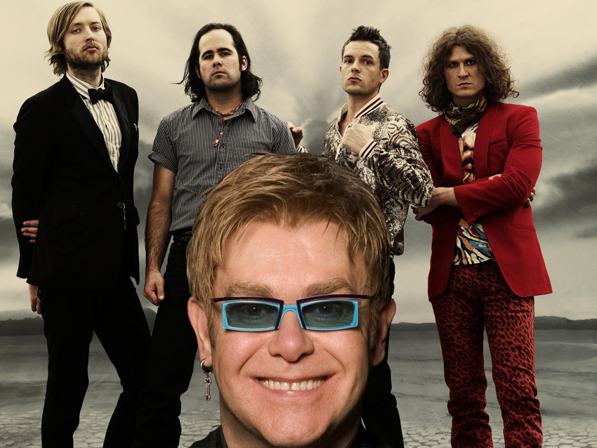 Elton at the front, of course